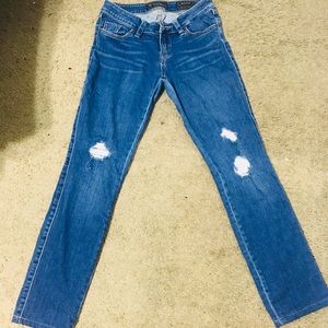 EUC GUESS DISTRESSED BRITTNEY SKINNY JEANS SZ 25